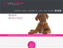 Tablet Screenshot of centroveterinariolasalle.com